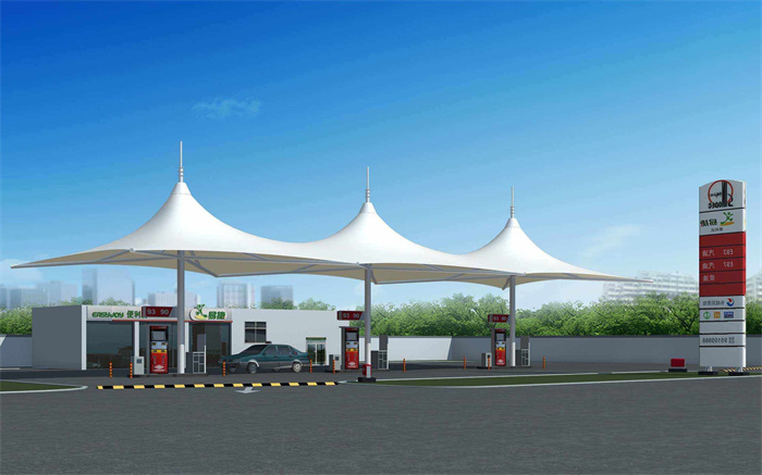 膜结构加油站